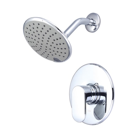 Olympia Faucets Single Handle Shower Trim Set, Wallmount, Polished Chrome T-2335